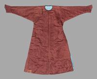 A Brown Ground Woven Silk Informal Robe