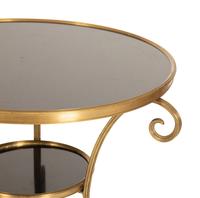 An Empire Style Gilt Metal and Black Granite Guéridon