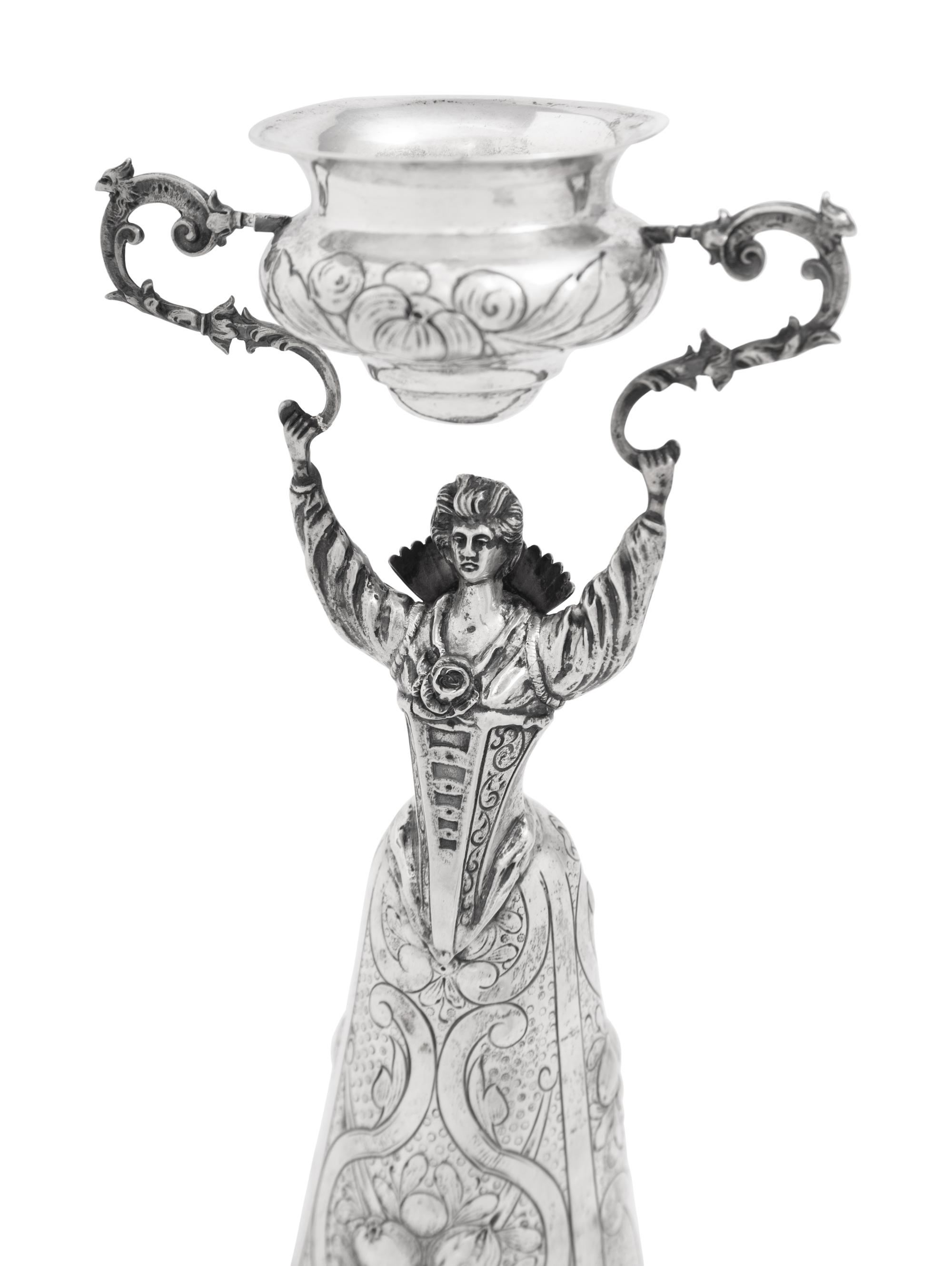 A Group of Three Continental Silver Drinking Articles