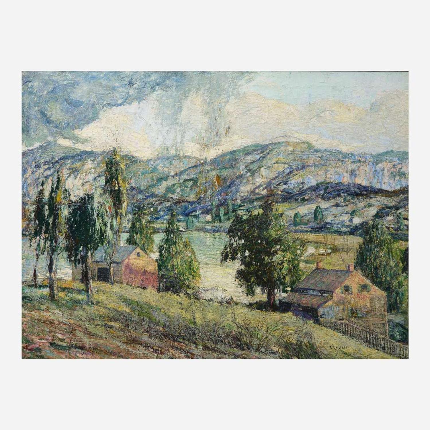Ernest Lawson (American, 1873-1939) Westchester Hillside