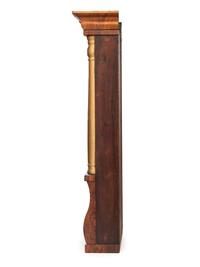 An American Eglomise Rosewood Mantel Clock