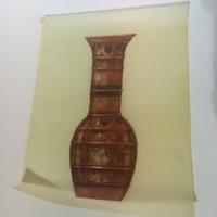A Maquette of the World's Largest Haeger Pottery Vase Height 28 1/2 inches.