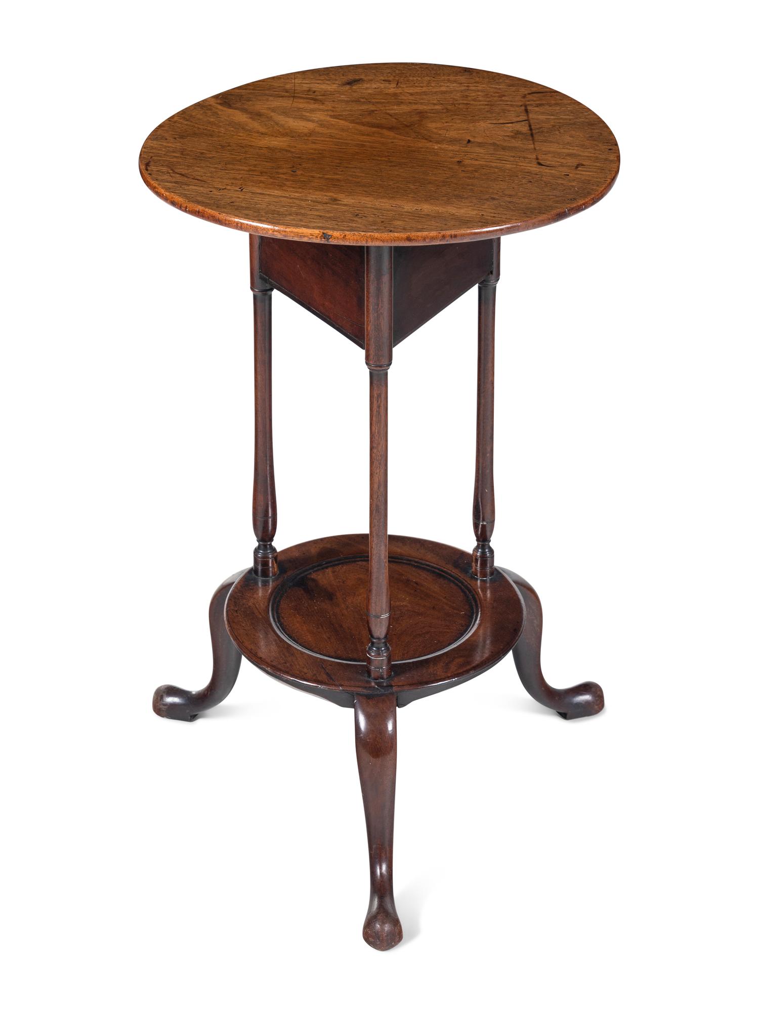 An English Mahogany Two-Tier Side Table