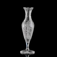 A Tuthill Brilliant and Intaglio-Cut Baluster Vase with a Star-Cut Foot