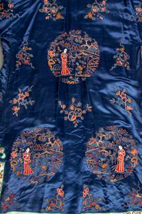 Two Chinese Embroidered Silk Lady's Robes