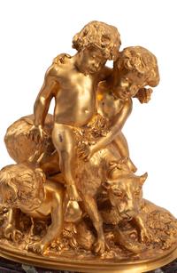 A French Gilt Bronze Figural Group