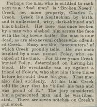 [Daguerreotype] Broken Nose Charley Creek -- A Bad Man