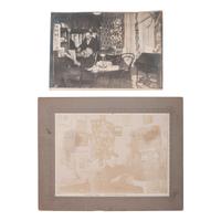 [EARLY PHOTOGRAPHY]. A group of albumen and silver gelatin photographs showing early photographers, their equipment, and pioneering techniques, comprising:
