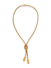 ILLIAS LALAOUNIS, YELLOW GOLD LARIAT NECKLACE