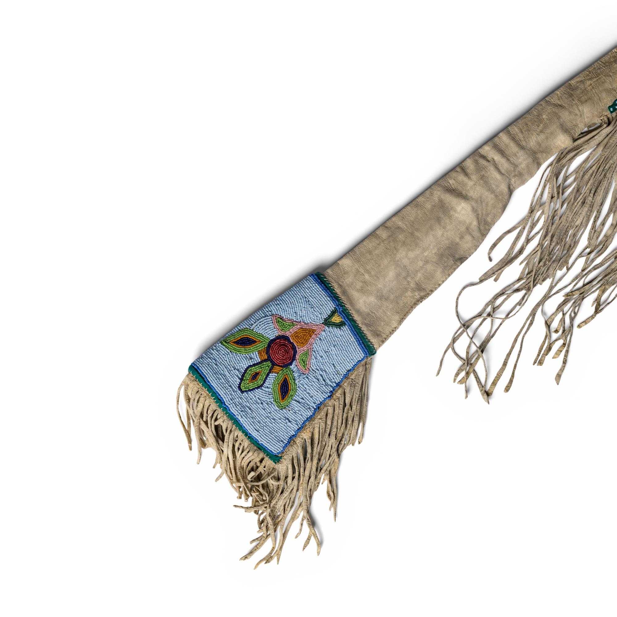 Blackfoot Child's Beaded Hide Rifle Scabbard