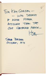 [GRAHAM, KATHARINE]. A group of books from Katharine Graham's personal collection, ALL INSCRIBED TO GRAHAM BY THE AUTHORS.