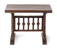 An Italian Carved Walnut Side Table