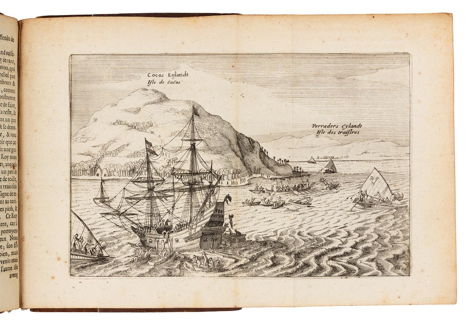SCHOUTEN, Willem Corneliszoon (ca 1567-1625). Journal ou Description du Merveilleux Voyage de Guillaume Schouten. Amsterdam, 1619.