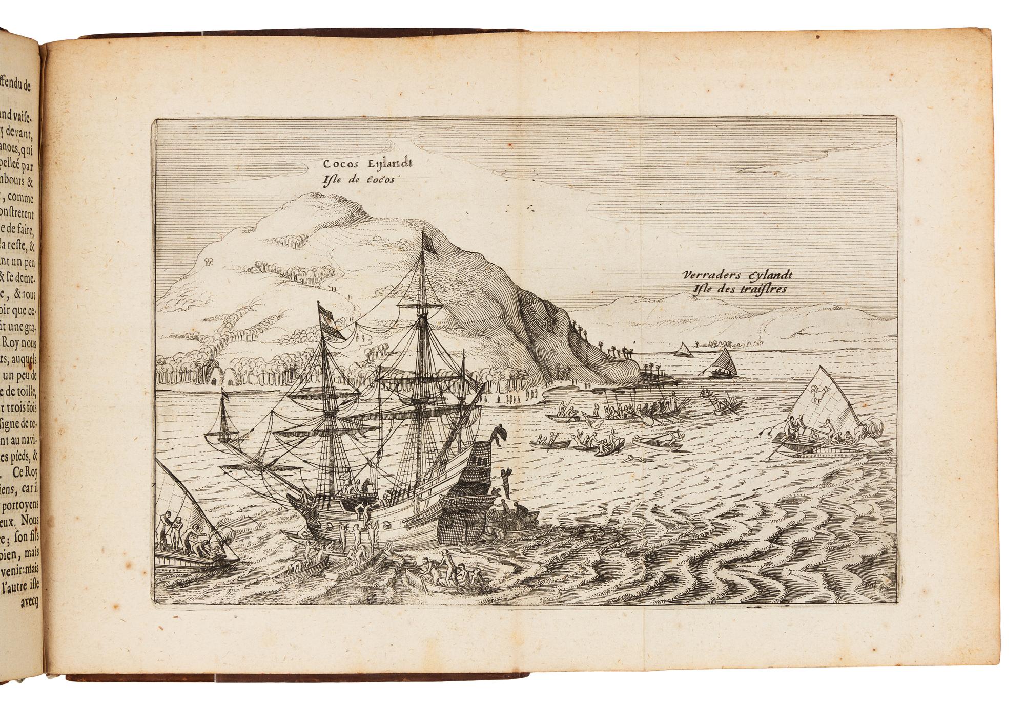 SCHOUTEN, Willem Corneliszoon (ca 1567-1625). Journal ou Description du Merveilleux Voyage de Guillaume Schouten. Amsterdam, 1619.