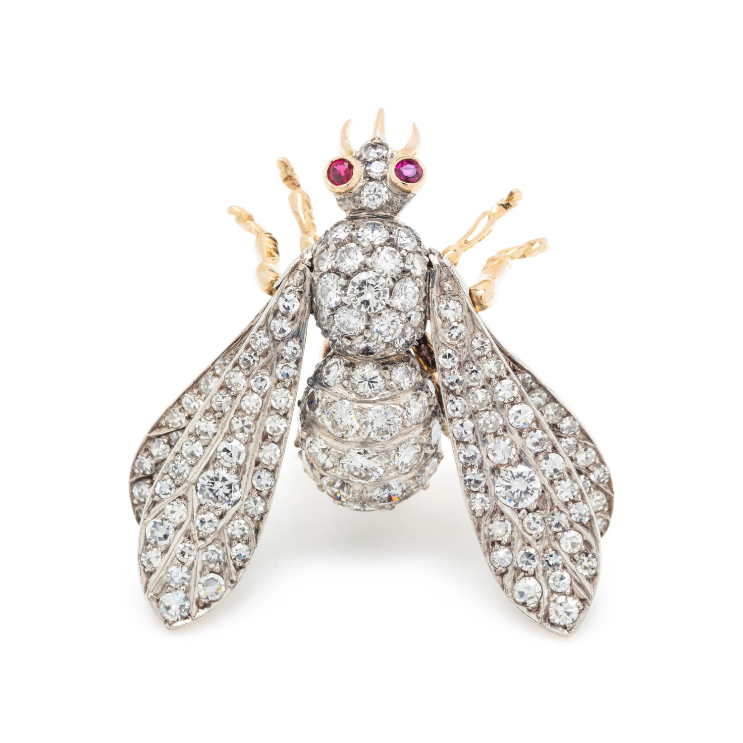 DIAMOND BEE BROOCH