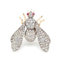 DIAMOND BEE BROOCH