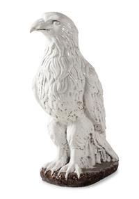 A Large Glazed Terra Cotta Model of an Eagle