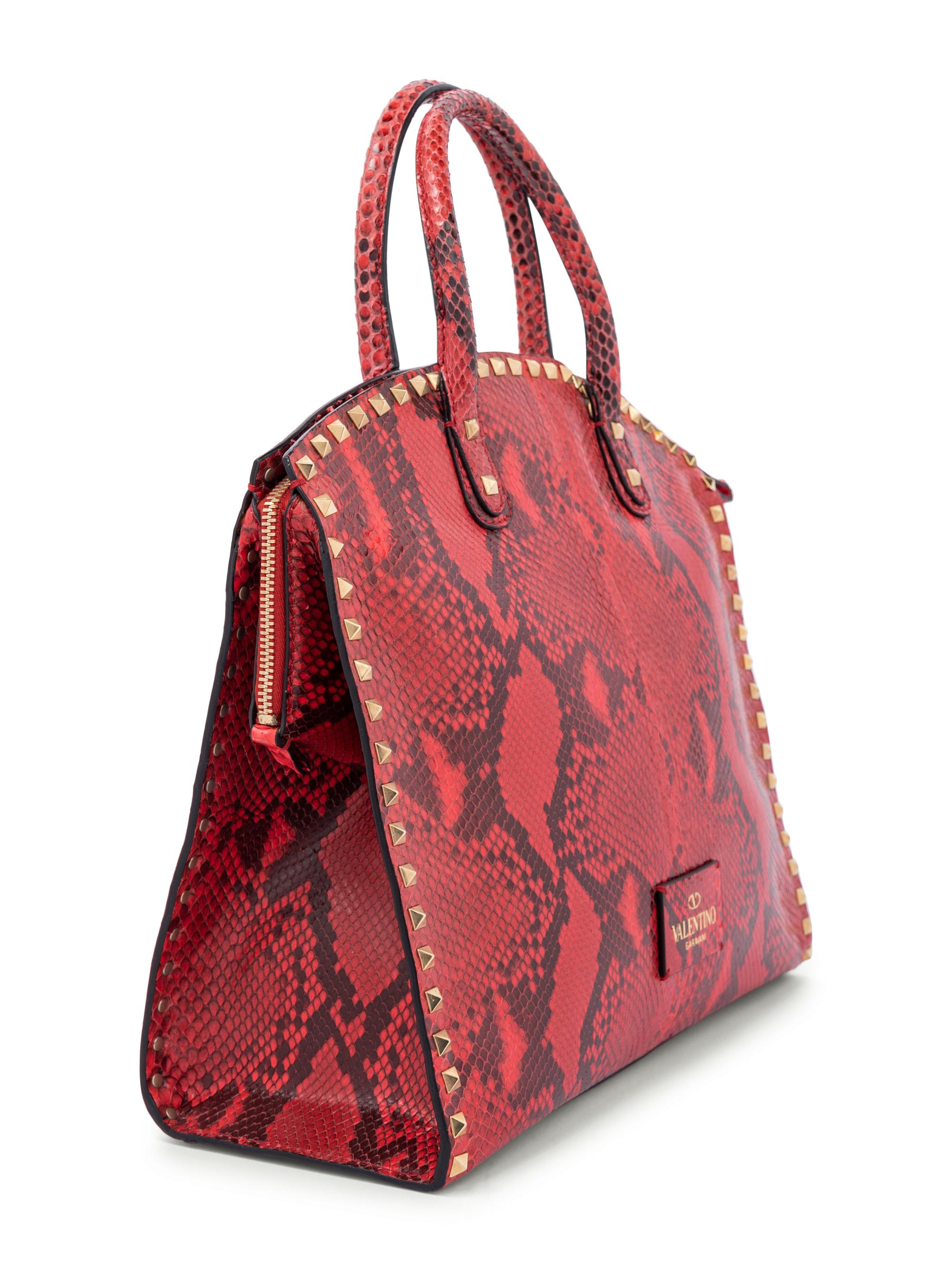 Valentino Studded Snakeskin Bag, 2000s