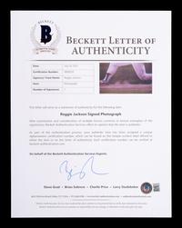 A Group of Two Reggie Jackson Signed Autograph Photos (BAS Beckett Authentication Services Certified),