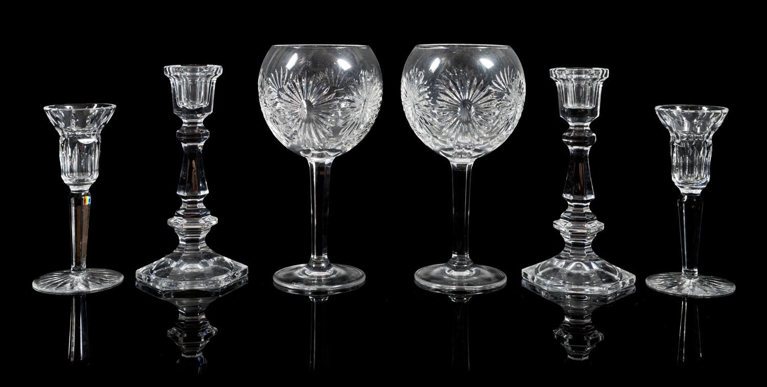 Waterford, a group of four cut glass table articles