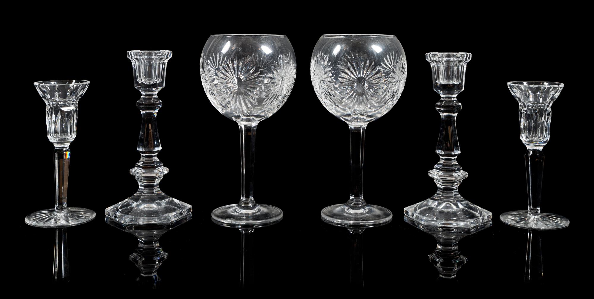 Waterford, a group of four cut glass table articles