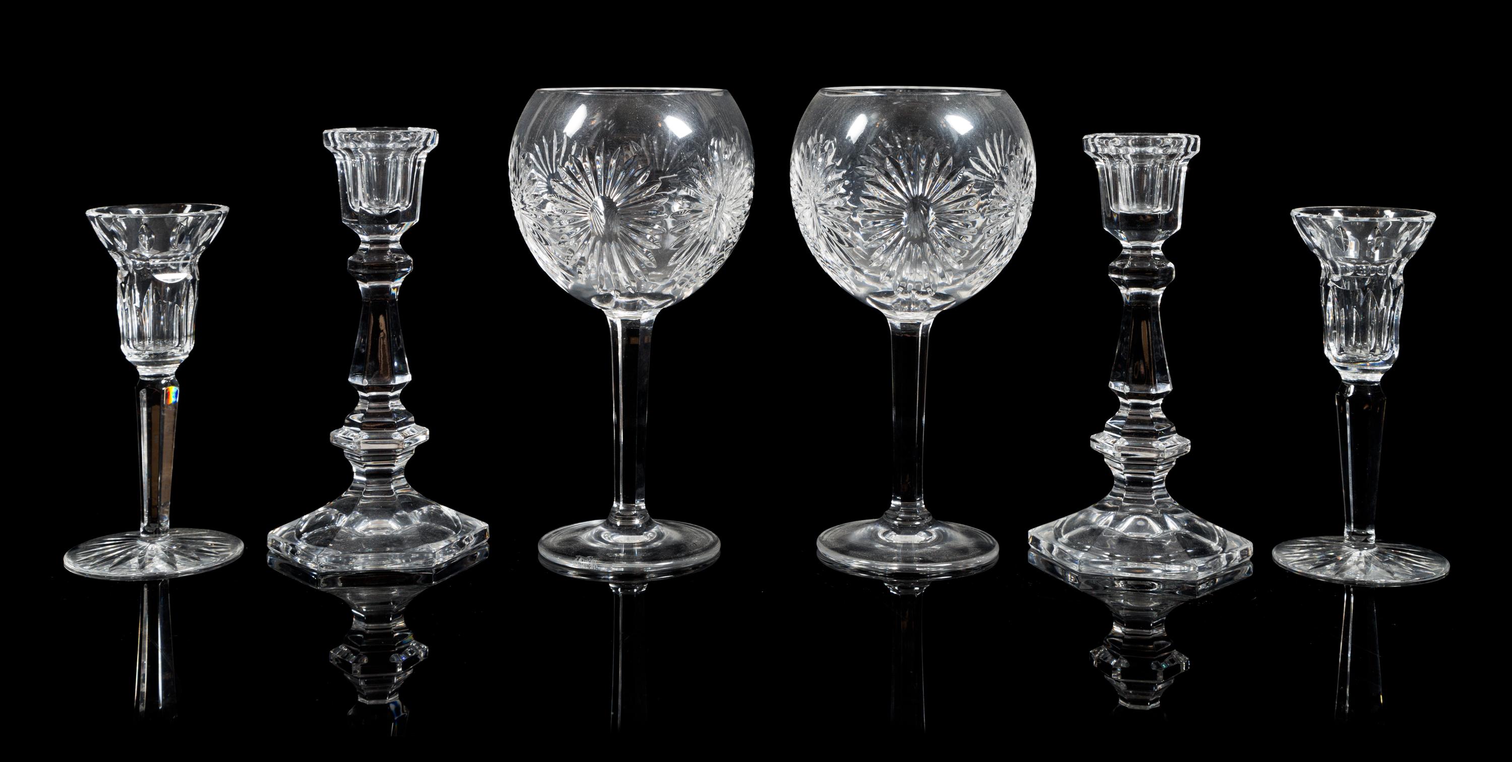 Waterford, a group of four cut glass table articles