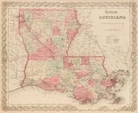 Five Framed Maps Pertaining to Louisiana and the Surrounding States