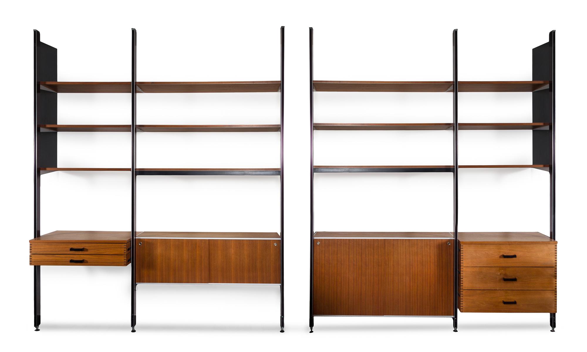 George Nelson and Associates, HERMAN MILLER, 1960's, a CSS (Comprehensive Storage System) wall unit