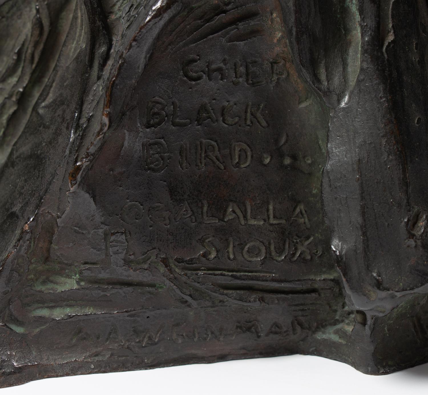 Chief Black Bird , date modeled 1903, cast 1907