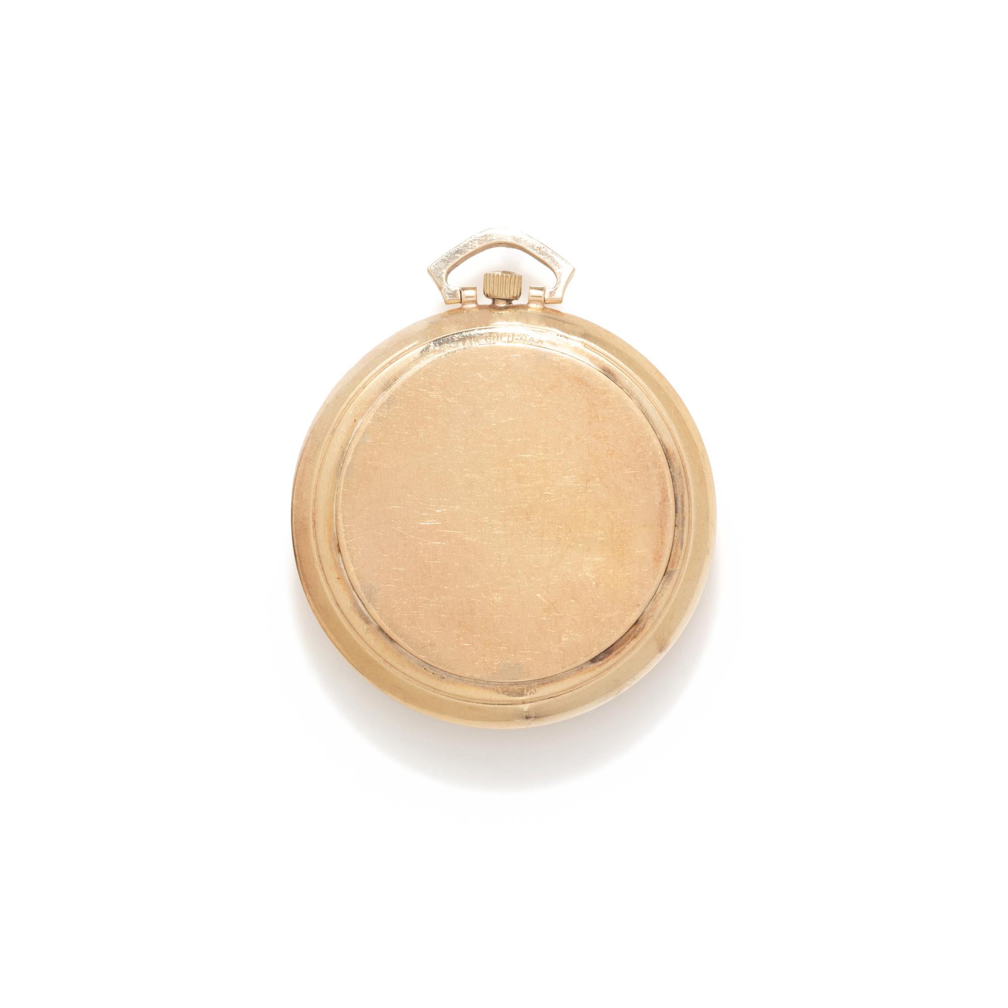 GIRARD PERREGAUX, 14K YELLOW GOLD POCKET WATCH