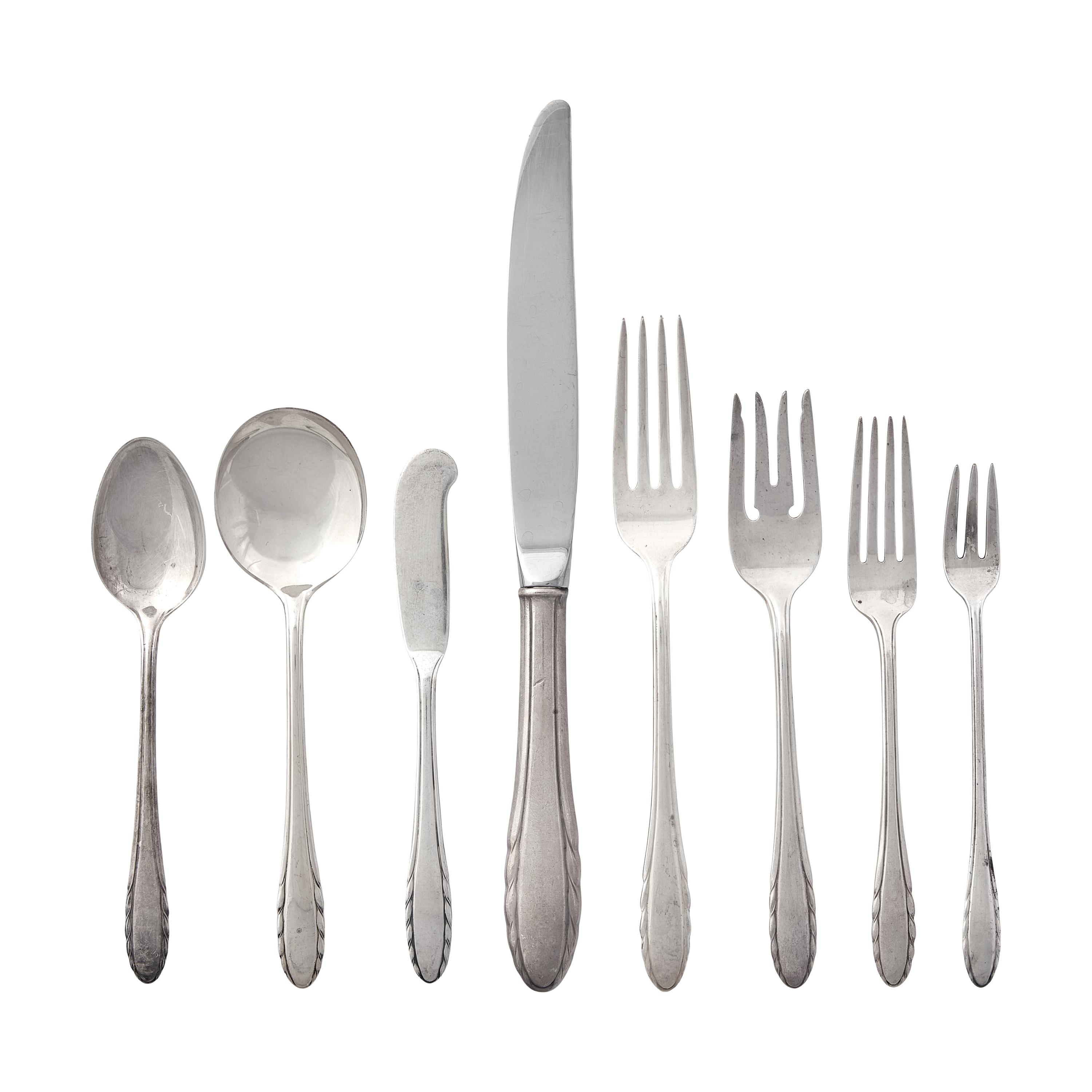 A Sterling Silver Flatware Service, in the Lyric Pattern