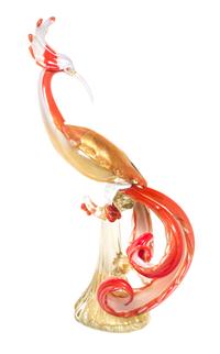 A Murano Glass Model of an Exotic Bird Height 24 inches.