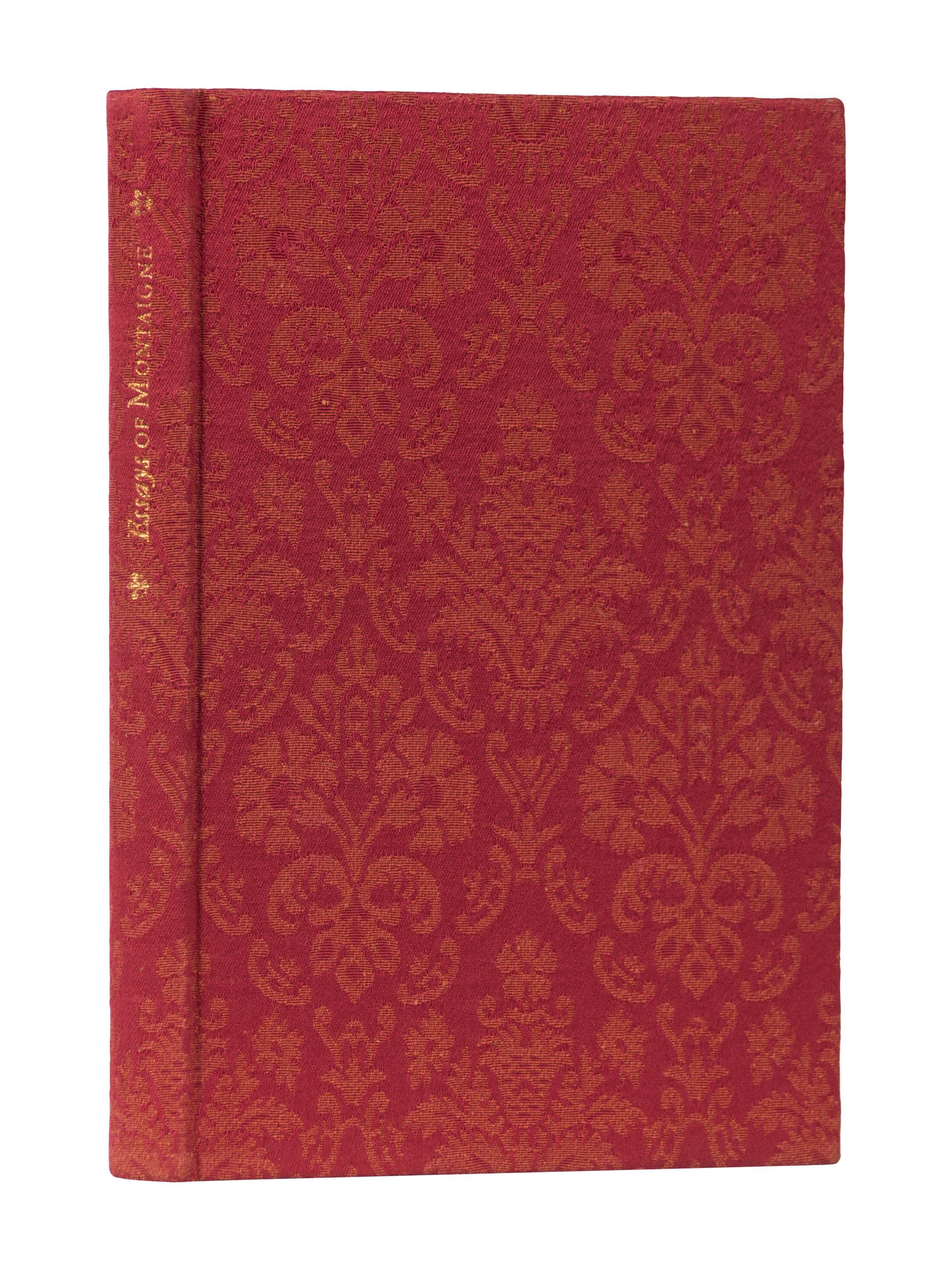 [ALLEN PRESS]. MONTAIGNE, Michel Eyquem de (1533-1592). Essays of Montaigne . Hillsborough, CA: The Allen Press, 1948.