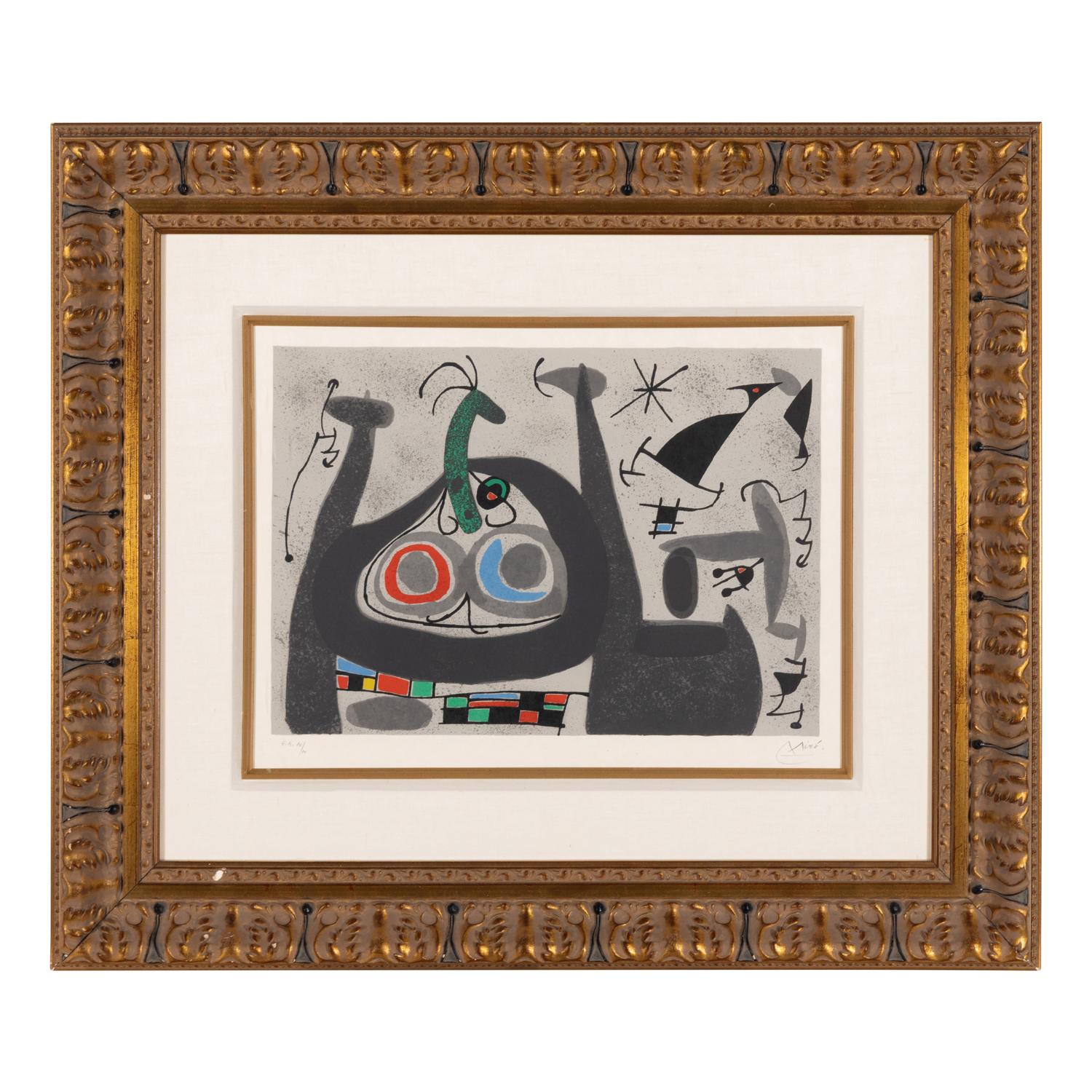 Joan Miró (Spanish, 1893-1983) — Le Lézard aux plumes d'or : one plate, 1971