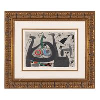 Joan Miró (Spanish, 1893-1983) — Le Lézard aux plumes d'or : one plate, 1971