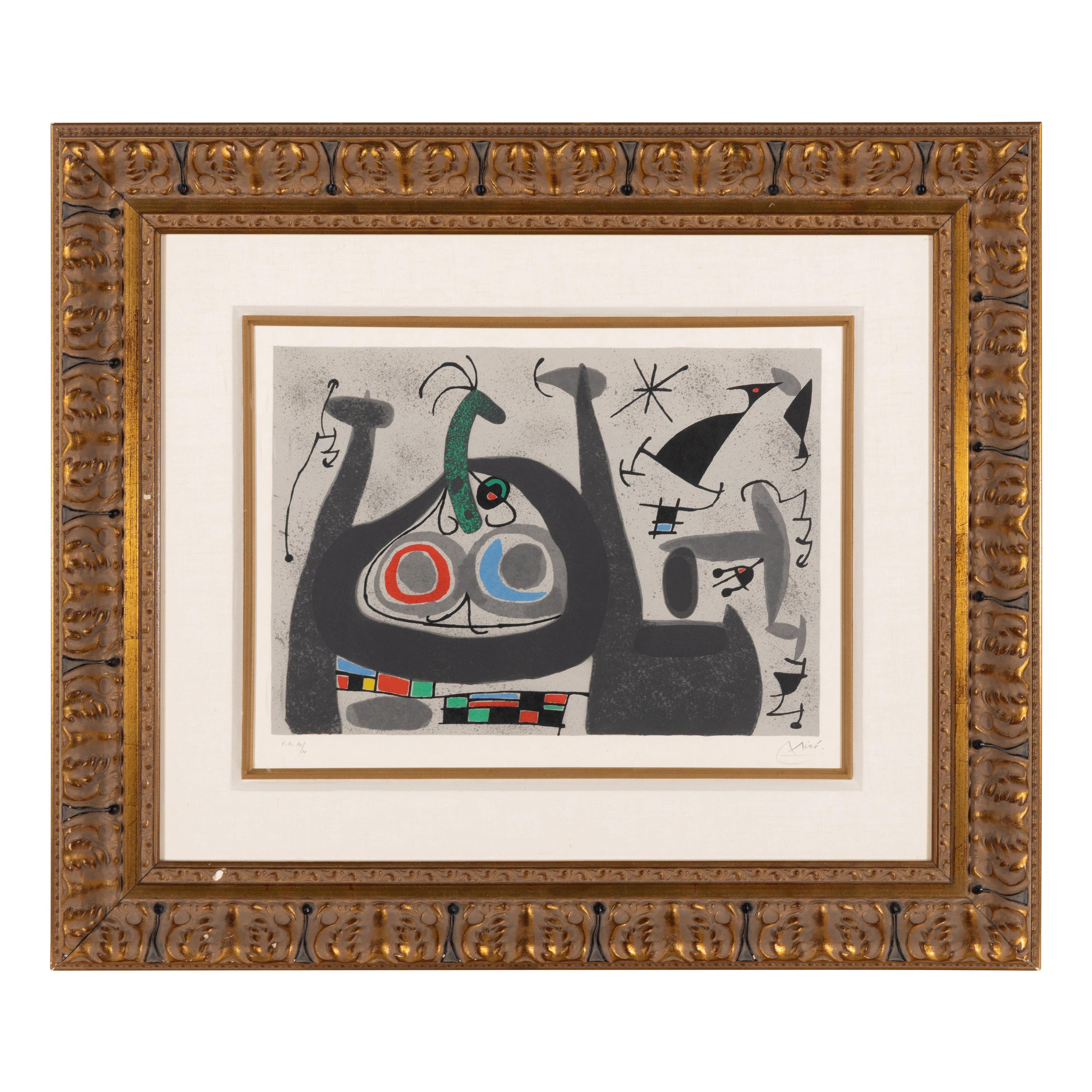Joan Miró (Spanish, 1893-1983) — Le Lézard aux plumes d'or : one plate, 1971