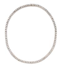 A Platinum and Diamond Riviere Necklace, Micheletto, 34.00 dwts.