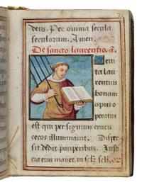 Étienne Colaud Group (fl. 1480-1536). Prayerbook, in Latin and French, illuminated manuscript on parchment, [Paris, ca 1525].