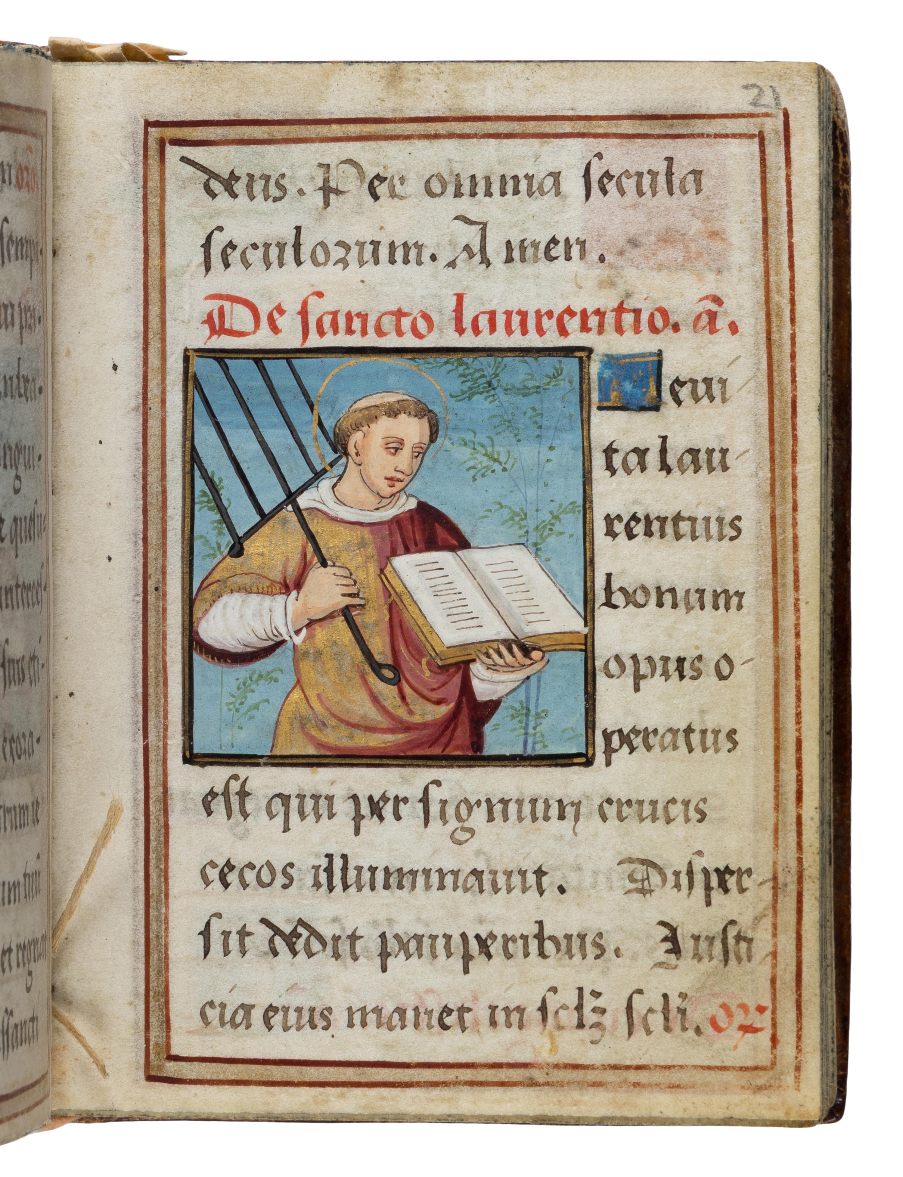 Étienne Colaud Group (fl. 1480-1536). Prayerbook, in Latin and French, illuminated manuscript on parchment, [Paris, ca 1525].