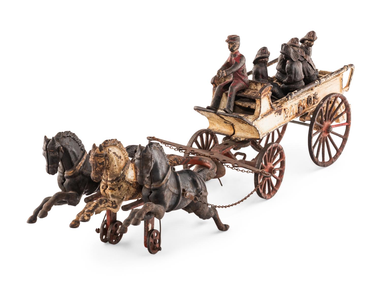 An Ives Painted Cast Iron Patrol Wagon