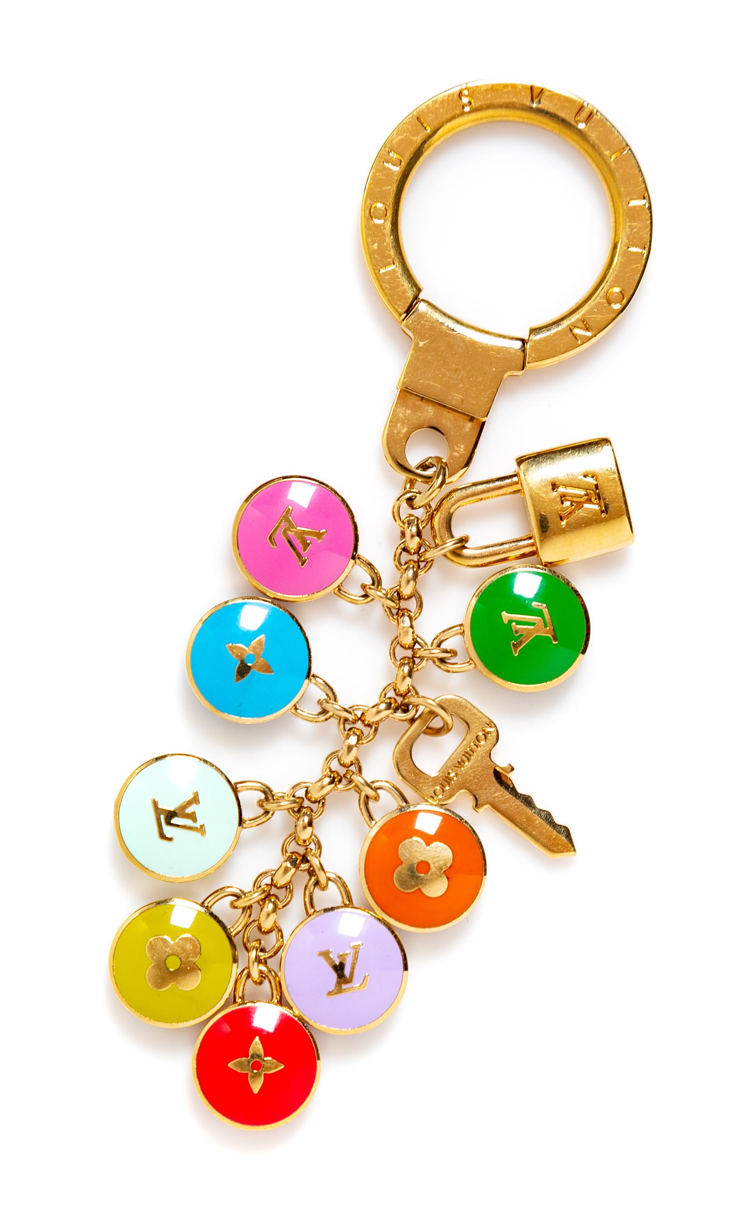 Louis Vuitton Porte Cles Pastilles Multicolor Key Chain, 2000s 4" L