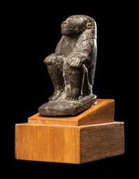 An Egyptian Serpentine Baboon