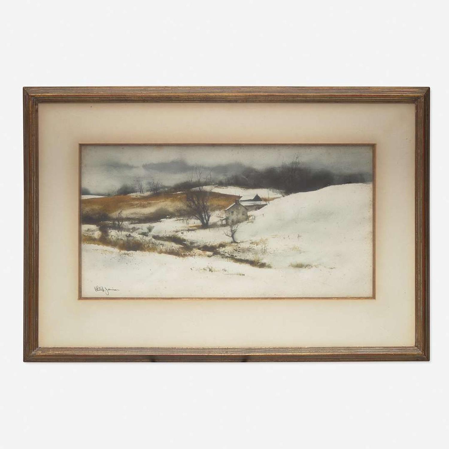 Philip Jamison (American, 1925-2021) House in Winter; together with a companion