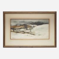 Philip Jamison (American, 1925-2021) House in Winter; together with a companion