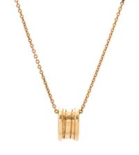 BVLGARI, YELLOW GOLD 'B. ZERO 1' PENDANT/NECKLACE
