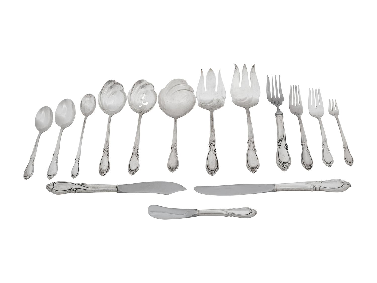 An American Silver Flatware Service