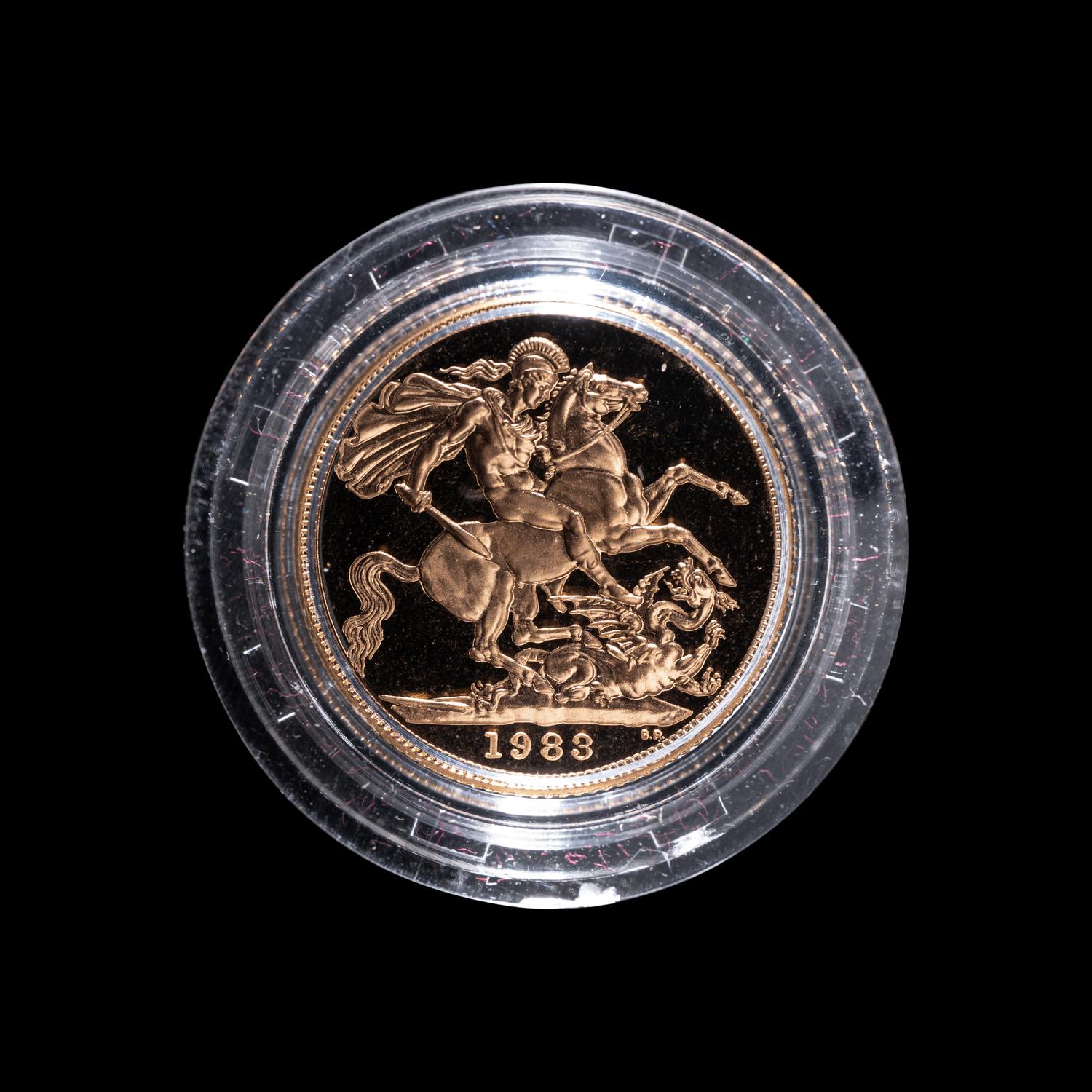 [GREAT BRITAIN] 1983 Gold Sovereign Proof