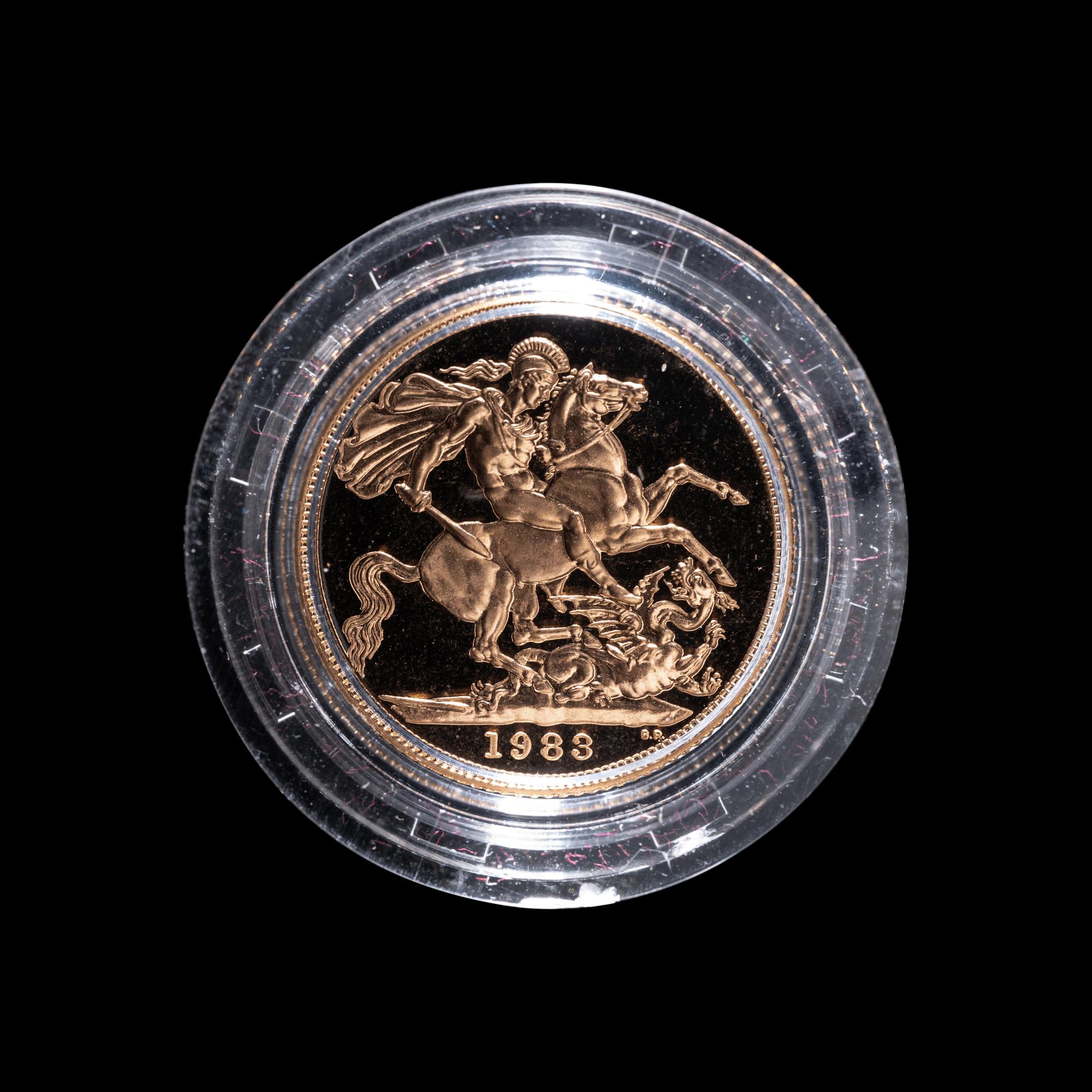 [GREAT BRITAIN] 1983 Gold Sovereign Proof