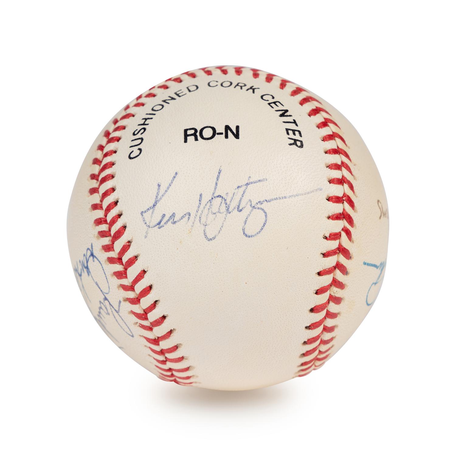 A Chicago Cubs Greats Signed Autograph Baseball (Beckett Authentication Services Letter),