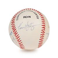 A Chicago Cubs Greats Signed Autograph Baseball (Beckett Authentication Services Letter),